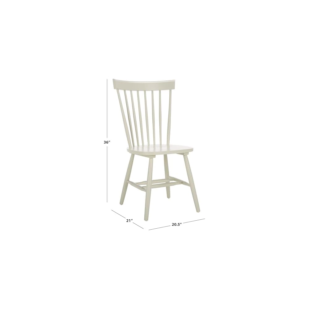 SAFAVIEH Parker Spindel Wood Accent Chair Set of 4, 17.3" Seat AMH8500E