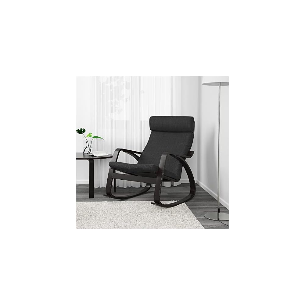 ProTuning POÄNG Rocking-chair, black-brown/Hillared anthracite