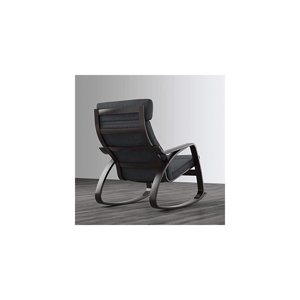 ProTuning POÄNG Rocking-chair, black-brown/Hillared anthracite