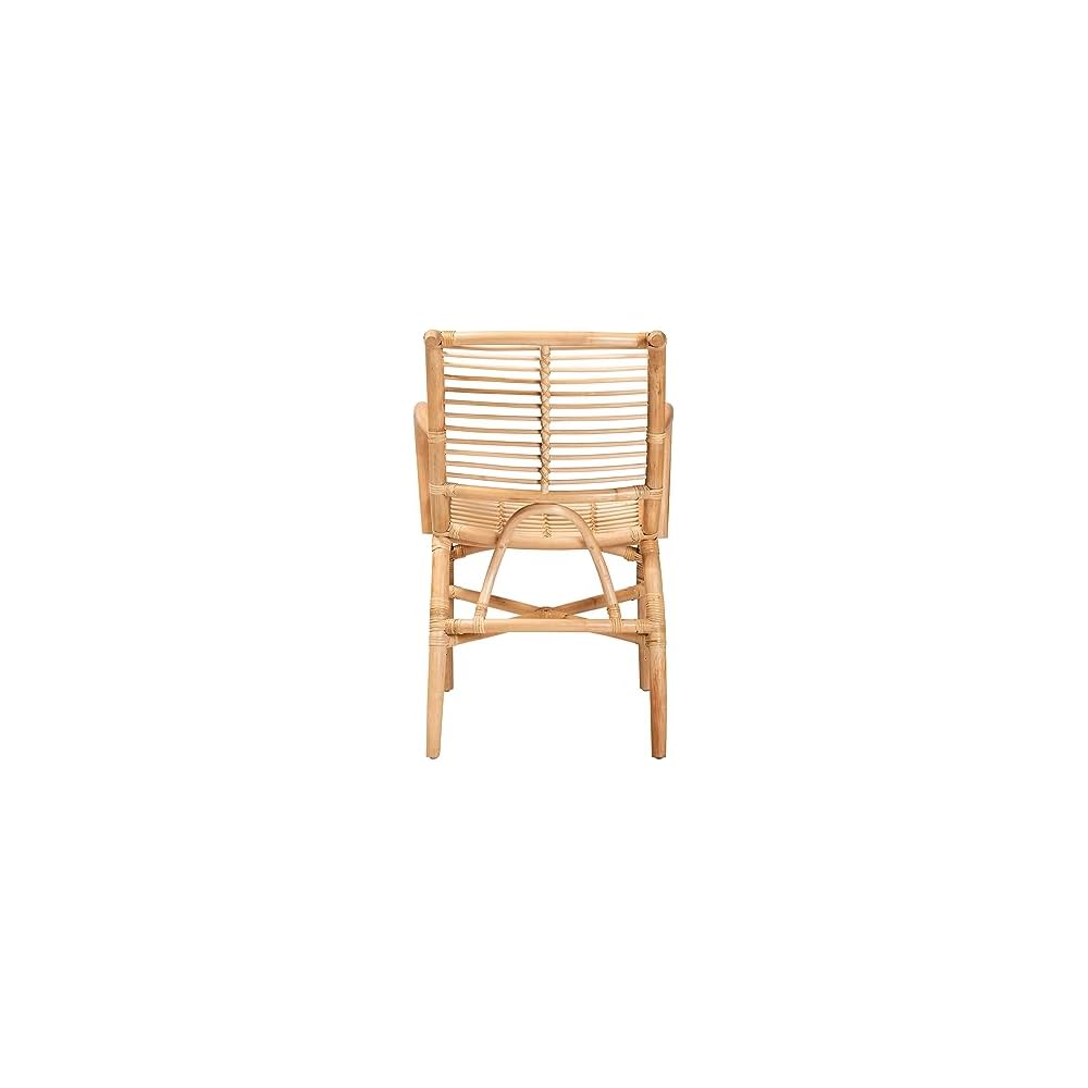 bali & pari Seminyak Modern Bohemian Natural Rattan Accent Chair
