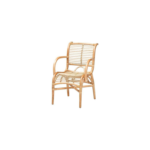 bali & pari Seminyak Modern Bohemian Natural Rattan Accent Chair