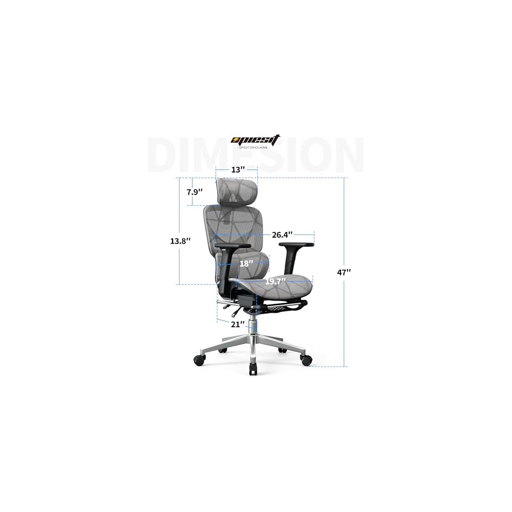 Ergonomic Office Chair, Mesh Computer Chair,400lbs Capacity