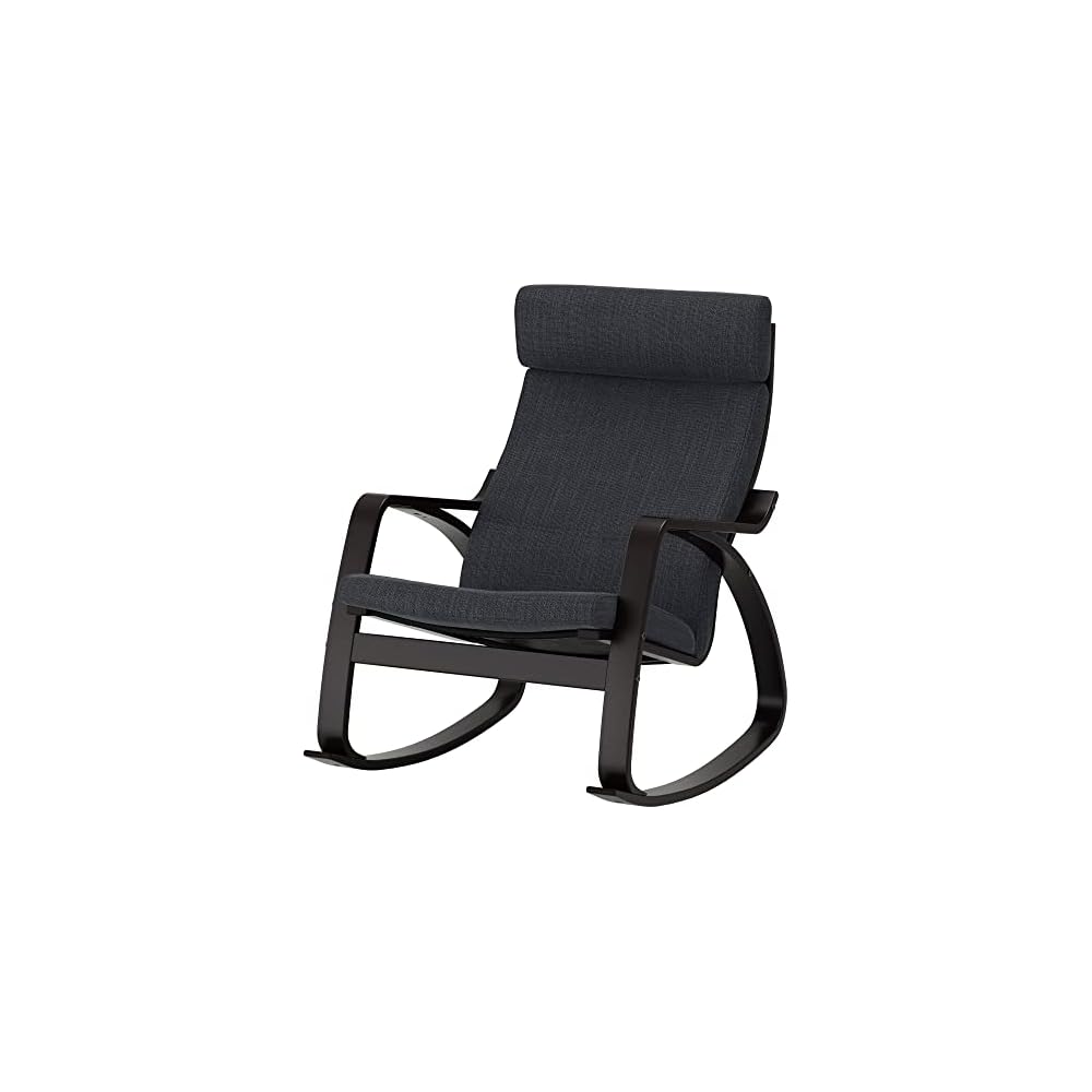 ProTuning POÄNG Rocking-chair, black-brown/Hillared anthracite