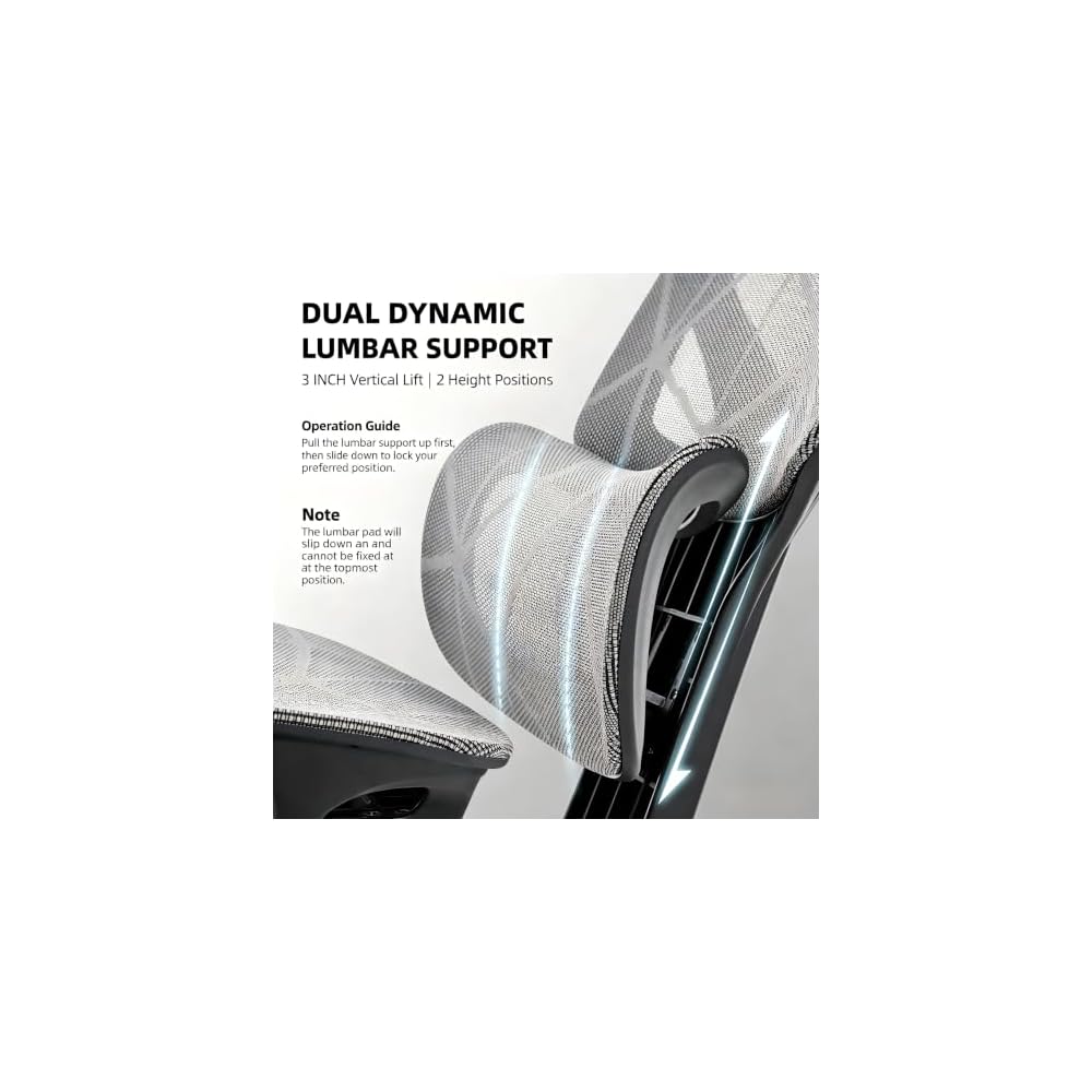 Ergonomic Office Chair, Mesh Computer Chair,400lbs Capacity