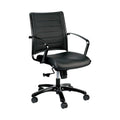 Eurotech Seating Europa Titanium Mid Back Chair, Black
