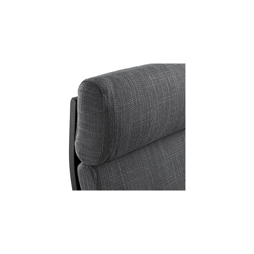 ProTuning POÄNG Rocking-chair, black-brown/Hillared anthracite