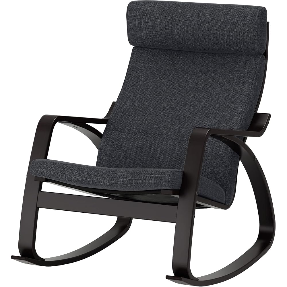 ProTuning POÄNG Rocking-chair, black-brown/Hillared anthracite